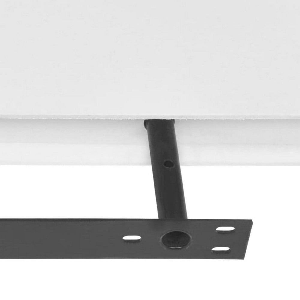 Floating Wall Shelf Set of 2 | Spacious White Frame | 47’’ BM340487
