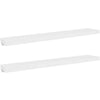 Floating Wall Shelf Set of 2 | Spacious White Frame | 47’’ BM340487