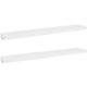 Floating Wall Shelf Set of 2 | Spacious White Frame | 47’’ BM340487
