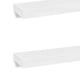 Floating Wall Shelf Set of 2 | Spacious White Frame | 47’’ BM340487