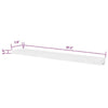 Floating Wall Shelf Set of 2 | Spacious White Frame | 47’’ BM340487