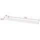 Floating Wall Shelf Set of 2 | Spacious White Frame | 47’’ BM340487