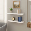 Floating Wall Shelf Set of 2 | Spacious White Frame | 47’’ BM340487