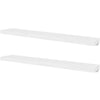 Floating Wall Shelf Set of 2 | Spacious White Frame | 47’’ BM340487