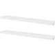Floating Wall Shelf Set of 2 | Spacious White Frame | 47’’ BM340487