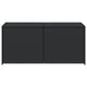 Jenna Outdoor Poolside Storage Box | Black Poly Rattan | 47’’ BM340495