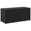 Jenna Outdoor Poolside Storage Box | Black Poly Rattan | 47’’ BM340495
