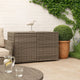 Jenna Outdoor Poolside Storage Box | Gray Poly Rattan | Steel Frame | 47"