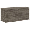 Jenna Outdoor Poolside Storage Box | Gray Poly Rattan | Steel Frame | 47"