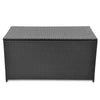 Outdoor Poolside Storage Chest | Black Poly Rattan | Gas Lift Lid | 47’’ BM340497