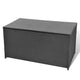 Outdoor Poolside Storage Chest | Black Poly Rattan | Gas Lift Lid | 47’’ BM340497