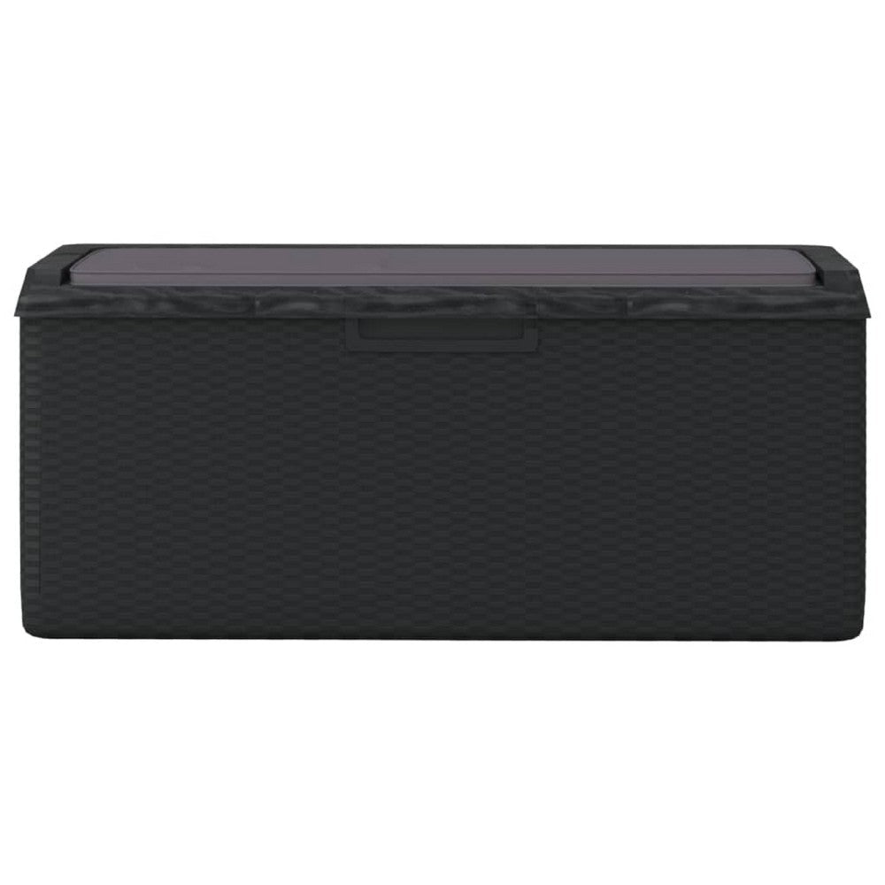 Outdoor Garden Storage Box | Anthracite Gray | Metal | 49’’ BM340502