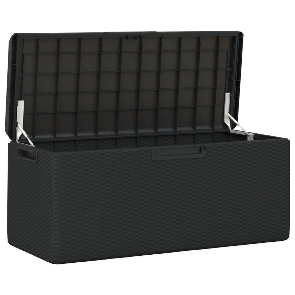 Outdoor Garden Storage Box | Anthracite Gray | Metal | 49’’ BM340502