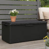 Outdoor Garden Storage Box | Anthracite Gray | Metal | 49"