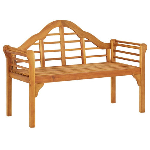 Garden Bench | Weather Resistant Brown Solid Acacia Wood | 49"