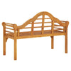 Garden Bench | Weather Resistant Brown Solid Acacia Wood | 49’’ BM340505