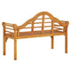 Garden Bench | Weather Resistant Brown Solid Acacia Wood | 49’’ BM340505