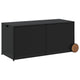 Lexie Outdoor Patio Storage Box | Black Poly Rattan | Casters | 50’’ BM340506