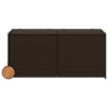 Lexie Outdoor Patio Storage Box | Brown Wicker Rattan | Casters | 50’’ BM340507