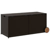 Lexie Outdoor Patio Storage Box | Brown Wicker Rattan | Casters | 50’’ BM340507