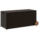 Lexie Outdoor Patio Storage Box | Brown Wicker Rattan | Casters | 50’’ BM340507