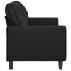 Otis 2 Seater Sofa | Sleek Black Faux Leather Cushions | 54’’ BM340510