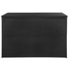 Outdoor Storage Box | Black Poly Rattan | Powder-Coated Steel | 59’’ BM340517