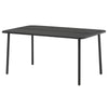 Outdoor Dining Table | Gray Powder-Coated Steel | Rectangular 59’’ Top BM340518