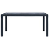 Garden Dining Table | UV & Water-Resistant | Anthracite Gray Finish | 59’’ BM340519