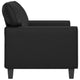 Living Room Sofa | Black Faux Leather Cushions | 61’’ 2 Seater BM340522