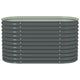 Eline Outdoor Raised Garden Bed | Gray Steel | Ribbed Design | 63’’ BM340526