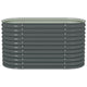 Eline Outdoor Raised Garden Bed | Gray Steel | Ribbed Design | 63"