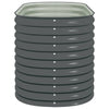 Eline Outdoor Raised Garden Bed | Gray Steel | Ribbed Design | 63"