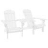 Adirondack Garden Chair | White Solid Fir Wood Frame | Slatted Panels