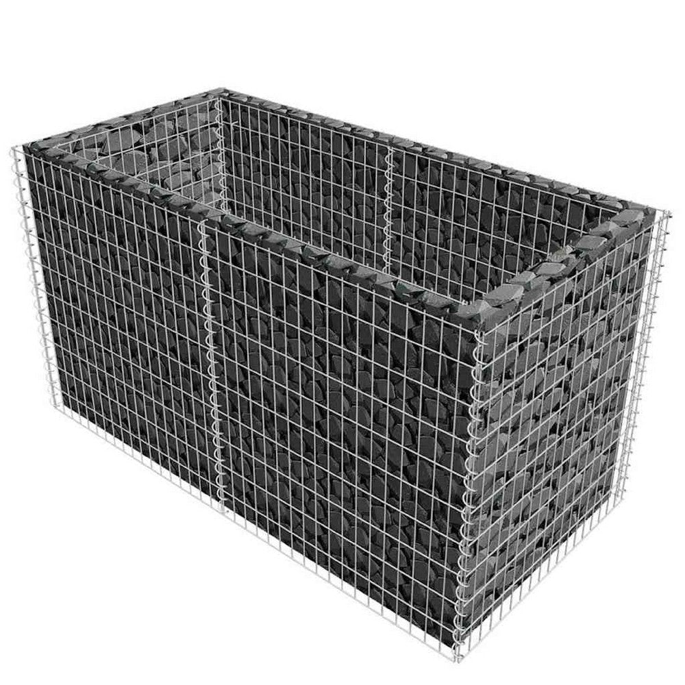 Backyard Raised Garden Bed | Silver Steel | Wire Mesh | 71’’ BM340531