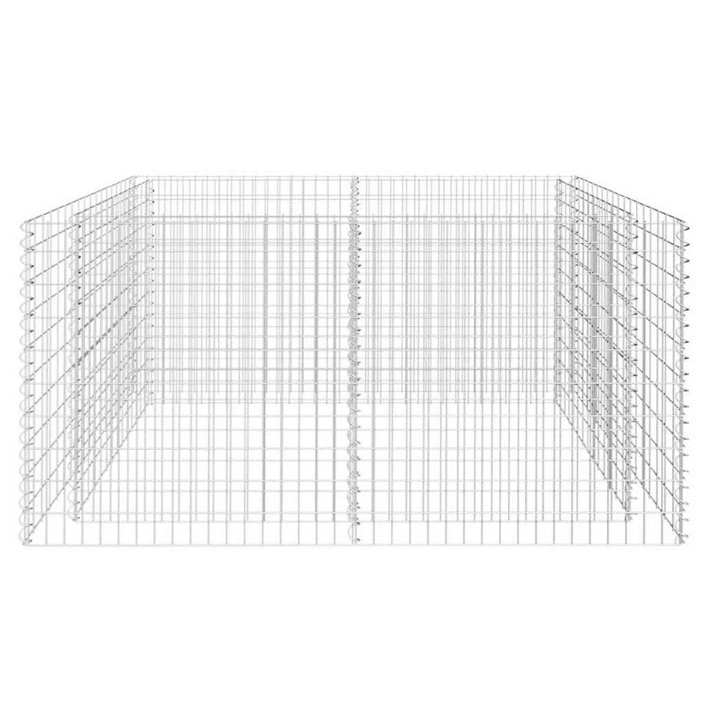 Backyard Raised Garden Bed | Silver Steel | Wire Mesh | 71’’ BM340531