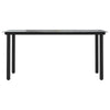 Lizza Modern Outdoor Dining Table | 63’’ Black Powder Coated Steel BM340532