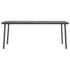 Outdoor Dining Table | Slate Gray Steel | Sleek Legs | Rectangular 71’’ BM340534