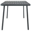 Outdoor Dining Table | Slate Gray Steel | Sleek Legs | Rectangular 71’’ BM340534