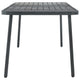 Outdoor Dining Table | Slate Gray Steel | Sleek Legs | Rectangular 71’’ BM340534