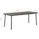 Outdoor Dining Table | Slate Gray Steel | Sleek Legs | Rectangular 71’’ BM340534