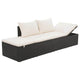 Shane Outdoor Daybed | Black Poly Rattan | White Cushions | 77’’ BM340541