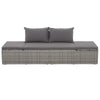 Shane Outdoor Daybed | Gray Poly Rattan | Fabric Cushions | 77’’ BM340542