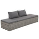 Shane Outdoor Daybed | Gray Poly Rattan | Fabric Cushions | 77"
