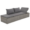Shane Outdoor Daybed | Gray Poly Rattan | Fabric Cushions | 77’’ BM340542