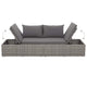 Shane Outdoor Daybed | Gray Poly Rattan | Fabric Cushions | 77’’ BM340542