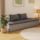 Shane Outdoor Daybed | Gray Poly Rattan | Fabric Cushions | 77"