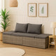 Shane Outdoor Daybed | Gray Poly Rattan | Fabric Cushions | 77"