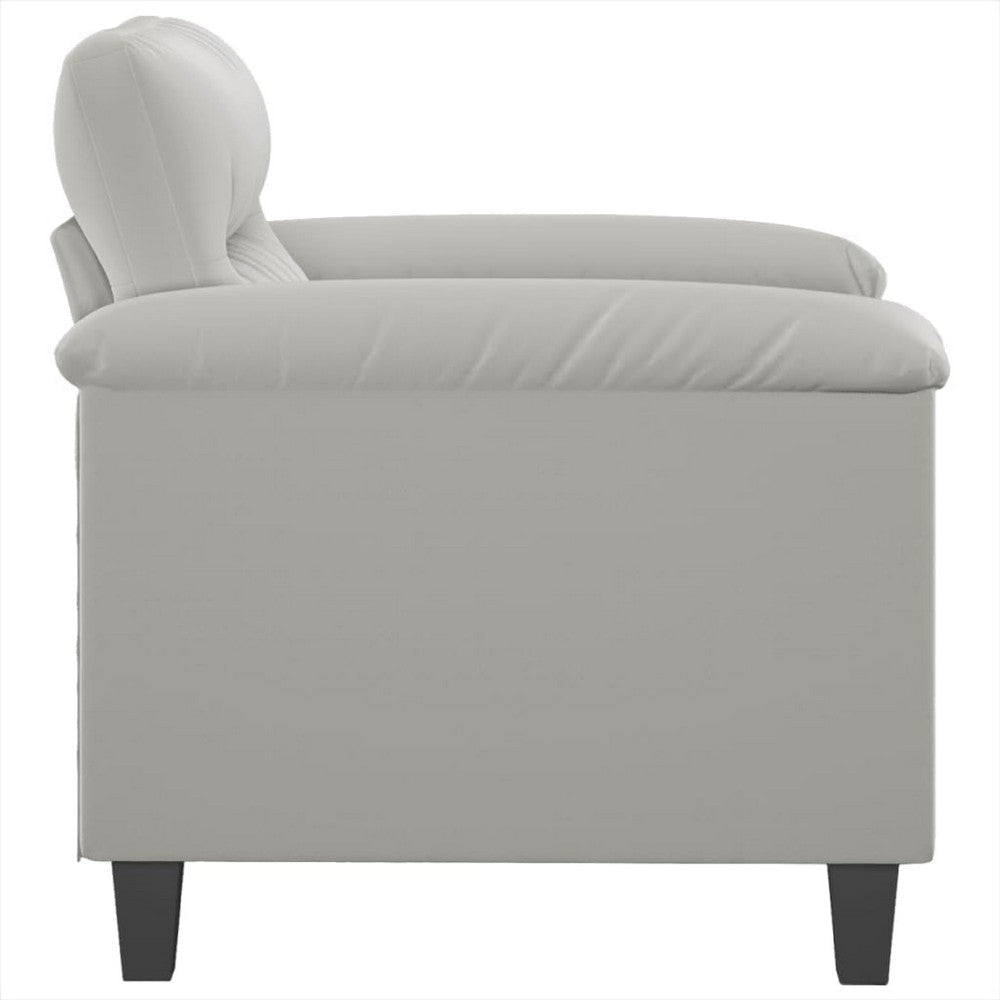 Sofa Chair | Gray Microfiber | Tapered BLock Legs | 35’’ BM340547
