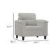 Sofa Chair | Gray Microfiber | Tapered BLock Legs | 35’’ BM340547